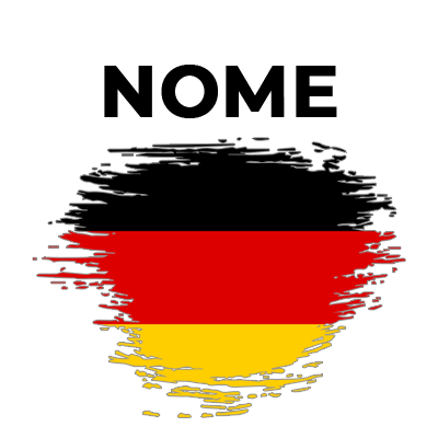 Bandeira efeito pincel Alemanha, perfeita para personalizar os acessórios do seu bebé com estilo e criatividade.