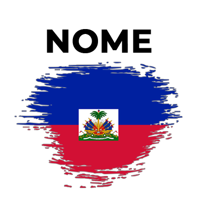 Bandeira efeito pincel Haiti, um toque divertido e colorido para os produtos do seu bebé. Ideal para personalizar acessórios.