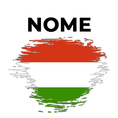 Bandeira efeito pincel Hungria, ideal para personalizar os acessórios do seu bebé com estilo e originalidade.