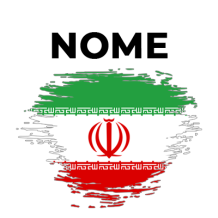 Bandeira efeito pincel Irã, ideal para personalizar os acessórios do seu bebé com estilo único e divertido. Disponível em chupet