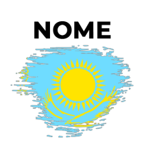 Bandeira do Cazaquistão com efeito pincel, ideal para personalizar artigos de bebé. Perfeita para chupetas e prendedores.