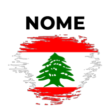 Bandeira efeito pincel Líbano, perfeita para dar um toque único aos acessórios do seu bebé. Disponível em chupetas e muito mais!