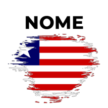 Bandeira com efeito pincel da Libéria, ideal para dar um toque divertido aos acessórios do seu bebé. Disponível em chupeta-bebe.