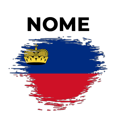 Bandeira com efeito pincel Liechtenstein, ideal para personalizar produtos de bebé com estilo único e divertido.
