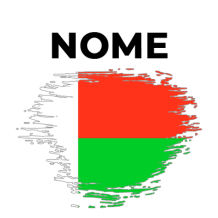 Bandeira efeito pincel Madagascar, um toque divertido e original para os artigos do seu bebé. Visite chupeta-bebe.com!