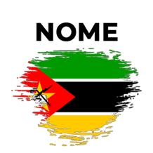 Bandeira efeito pincel Moçambique, ideal para personalizar os artigos do seu bebé com estilo e carinho. Disponível em chupeta-be