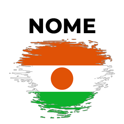 Bandeira com efeito de pincel Níger, ideal para personalizar os acessórios do seu bebé. Perfeito para mamães modernas!