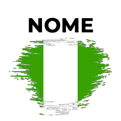 Bandeira efeito pincel Nigéria, ideal para personalizar artigos de bebé com estilo. Disponível na nossa loja chupeta-bebe.com.