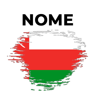 Bandeira efeito pincel Omã, ideal para personalizar o estilo do seu bebé com charme e exclusividade. Disponível em chupeta-bebe.