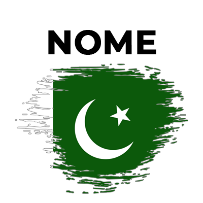 Bandeira efeito pincel Paquistão, perfeita para personalizar artigos de bebé com estilo e carinho. Ideal para o seu pequeno!