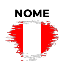 Bandeira efeito pincel Peru, ideal para personalizar acessórios do seu bebé com estilo. Disponível em chupeta-bebe.com.