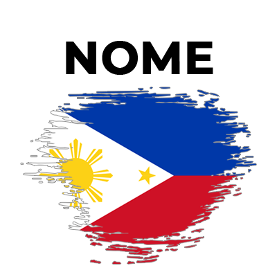 Bandeira efeito pincel Filipinas, ideal para personalizar acessórios de bebé com estilo e originalidade. Descubra em chupeta-beb