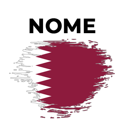Bandeira efeito pincel Qatar, ideal para personalizar os acessórios do seu bebé com estilo. Descubra este produto único em chupe