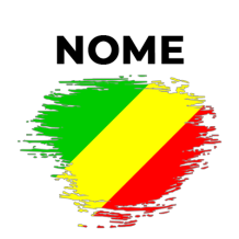 Bandeira efeito pincel República do Congo, perfeita para os pequenos exploradores. Ideal para acessórios de bebé.