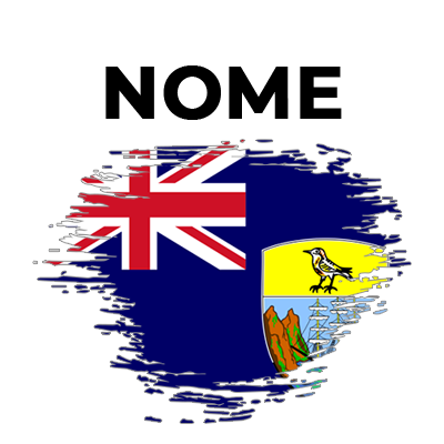 Bandeira com efeito pincel Santa Helena, ideal para personalizar o enxoval do seu bebé com estilo e originalidade.