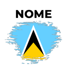 Bandeira com efeito pincel Santa Lúcia, perfeita para personalizar o enxoval do seu bebé. Ideal para chupetas e acessórios.