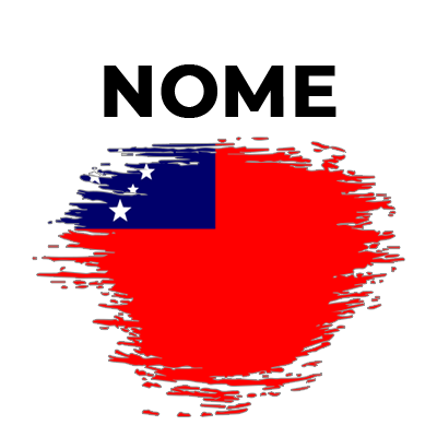 Bandeira efeito pincel Samoa, ideal para personalizar artigos do seu bebé. Compre já na chupeta-bebe.com!