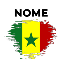 Bandeira efeito pincel Senegal, ideal para decorar os acessórios do seu bebé com estilo e criatividade. Conheça mais em chupeta-
