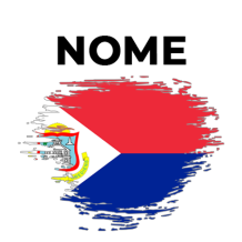 Bandeira efeito pincel Sint Maarten, um toque divertido para o estilo do seu bebé. Disponível em chupeta-bebe.com.