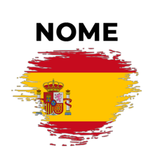 Bandeira efeito pincel Espanha, ideal para personalizar artigos de bebé como chupetas e roupinhas. Perfeito para os fãs de Espan