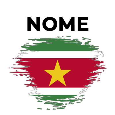 Bandeira efeito pincel Suriname, perfeita para personalizar artigos do seu bebé com estilo e originalidade.