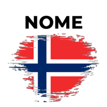 Bandeira com efeito de pincel de Svalbard e Jan Mayen, ideal para personalizar os acessórios do seu bebé.