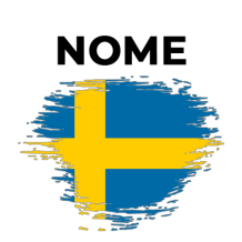 Bandeira efeito pincel Suécia, um toque divertido e vibrante para os acessórios do seu bebé. Perfeito para personalizar chupetas