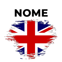 Bandeira efeito pincel Reino Unido, um toque divertido para acessórios de bebé. Ideal para personalizar chupetas e mais!