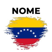 Bandeira efeito pincel Venezuela, ideal para acessórios de bebé. Estilo e conforto para os mais pequenos. Disponível em chupeta-