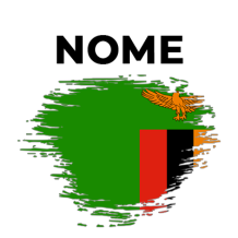 Bandeira efeito pincel Zâmbia, um toque colorido e divertido para os acessórios do seu bebé. Disponível em chupeta-bebe.com.