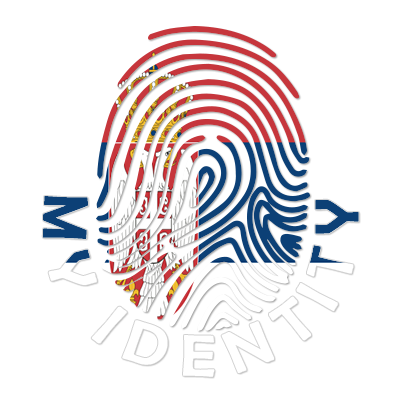 Pegada My Identity Sérvia, um toque único para os produtos do seu bebé. Compre já no chupeta-bebe.com!