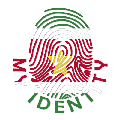 Pegada My Identity Suriname, um produto único para bebés, ideal para adicionar personalidade aos acessórios do seu pequeno.