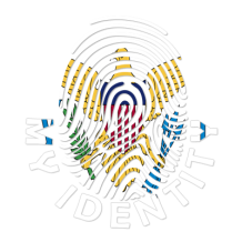 Pegada My Identity Ilhas Virgens Britânicas, perfeita para personalizar os itens do seu bebé com estilo e segurança.