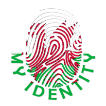 Pegada My Identity País de Gales: um toque único e divertido para os produtos do seu bebé. Ideal para chupetas e acessórios.