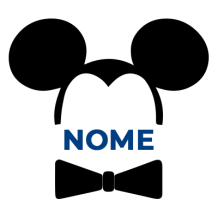 Orelhas pretas com laço preto do Mickey, o acessório perfeito para bebés divertidos e estilosos. Disponível em chupeta-bebe.com.