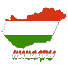 Mapa da Hungria, ideal para personalizar artigos de bebé com um toque especial e único. Disponível em chupeta-bebe.com.