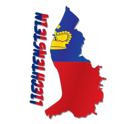 Mapa do Liechtenstein, ideal para decorar o quarto do seu bebé com um toque educativo e divertido.