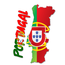 Portugal maps: encantador motivo para artigos de bebé, perfeito para personalizar chupetas e acessórios. Ideal para os pequenos.