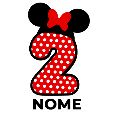 Chupeta Disney Minnie Número 2 em vermelho com bolinhas brancas e laço, perfeita para a sua bebé. Disponível em chupeta-bebe.com