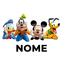 Disney Mickey Donald Pluto e Bingo Criação 2: personagens divertidos para artigos de bebé na chupeta-bebe.com.