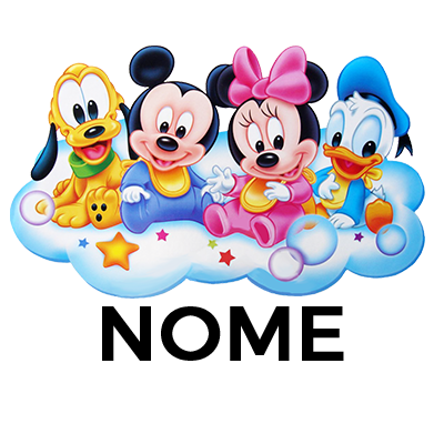 Disney Mickey, Donald, Pluto e Bingo modelo 3: um conjunto encantador para bebés, perfeito para decorar o quarto e acessórios.
