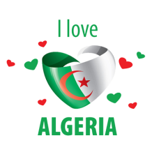 Chupeta I Love Algeria Arte 4, perfeita para mostrar o amor pelo país desde os primeiros dias do seu bebé. Disponível em chupeta
