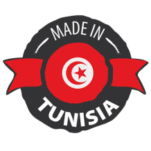Selo \"Made in Tunisia\" para garantir a qualidade dos produtos para bebé disponíveis em chupeta-bebe.com.