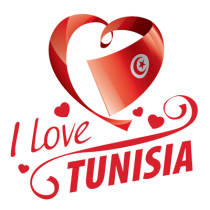 Chupeta I love Tunisia para bebés, perfeita para mostrar carinho e estilo. Ideal para complementar o look do seu pequeno.