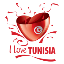 Chupeta I Love Tunisia modelo 2, perfeita para o seu bebé. Um toque divertido e carinhoso para o dia a dia.