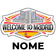 Chupeta Welcome to Madrid, ideal para bebés, com design encantador e confortável, perfeita para os momentos do dia a dia.