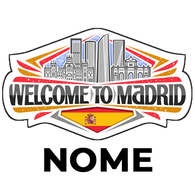 Chupeta Welcome to Madrid, ideal para bebés, com design encantador e confortável, perfeita para os momentos do dia a dia.