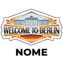 Chupeta \"Welcome to Berlin\" perfeita para o seu bebé, unindo estilo e conforto. Ideal para momentos únicos.