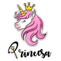 Unicórnio rosa princesa, um acessório encantador para bebés, perfeito para complementar os artigos de chupeta e roupas.