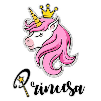 Unicórnio rosa princesa, um acessório encantador para bebés, perfeito para complementar os artigos de chupeta e roupas.